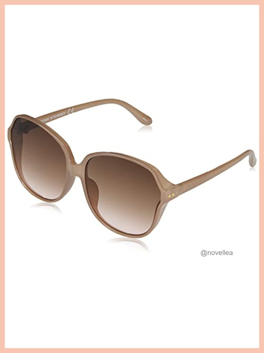 Oversized Round Sunglasses UV400 Protection Lightweight Polycarbonate Frame